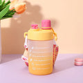 Axyaa Gradient Portable Straw Water Bottle for Women & Girls, 600ml Capacity