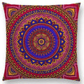 Axyaa Boho Rainbow Mandala Pillow Case Sun Moon Flowers Dream Fantasy Cover