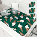 Axyaa Christmas Coaster Set for Absorbent & Anti-Slip Table Protection