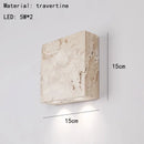 Axyaa Nordic Stone LED Wall Sconce, Modern 3000K Lighting for Bedroom, Stairs, Aisle & Corridor