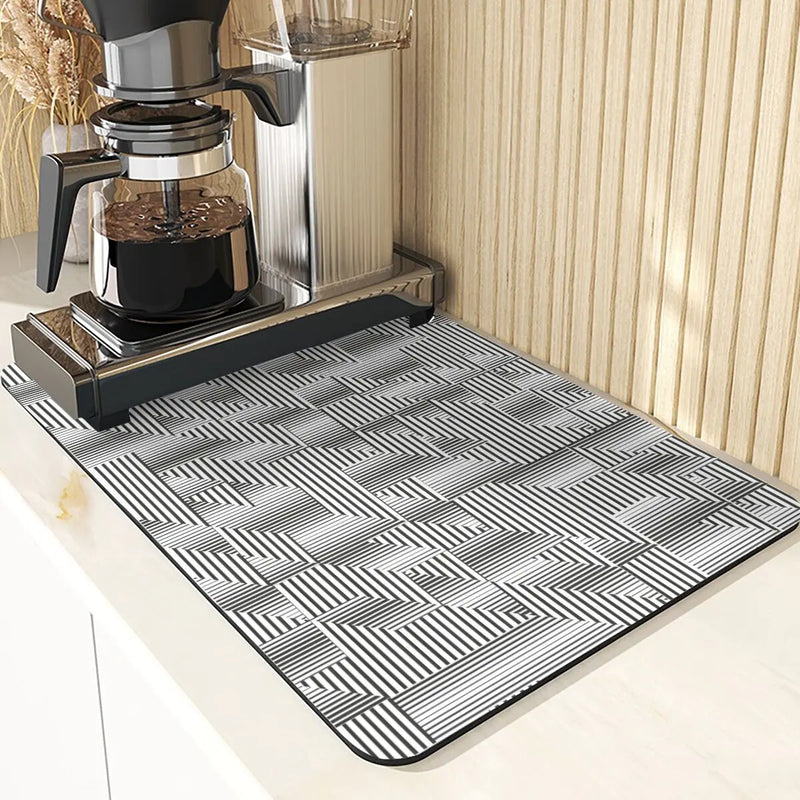 Axyaa Lattice Pattern Diatomaceous Earth Table Mat Set
