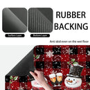 Axyaa Christmas Watercolor Draining Mat for Kitchen and Bathroom