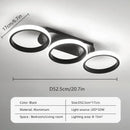 Axyaa Modern Ceiling Light for Indoor Decor, Black Round/Square LED Fixture