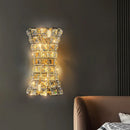 Axyaa Crystal LED Wall Sconces Gold/Chrome Metal Lighting Fixture