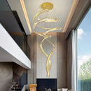 Axyaa Crystal Chandelier: Luxury Living Room Dining Pendant Light