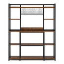 Tribesigns Axyaa 5-Tier Baker’s Rack with Hooks, 55" Wide Kitchen Hutch Cabinet