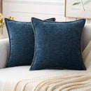 Axyaa Chenille Cushion Cover 45x45CM: Luxury Velvet Pillow for Sofa & Living Room