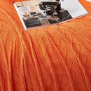 Axyaa Knitted Throw Blankets: Cozy Chunky Textured Vintage Gift, Tassel Trim