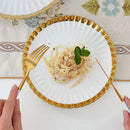 Axya Ceramic Dinnerware Set - White Porcelain Plates and Bowls, Tableware Set