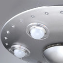 Axyaa Alien UFO Design Led Pendant Light for Children's Room - Creative Iron Art Flying Saucer Chandelier