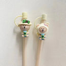 Axyaa Bear Silicone Straw Cap for 30oz Tumblers