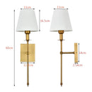 Axyaa Fabric Wall Lamp Set for Bedroom, Living Room, Bathroom & Hotel