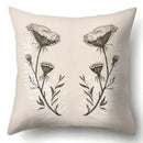 Axyaa Floral Landscape Painting Cushion Cover 45x45CM Home Decor Pillowcase