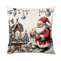 Axyaa Christmas Pillow Cover Set - Festive Home Decor & Gift