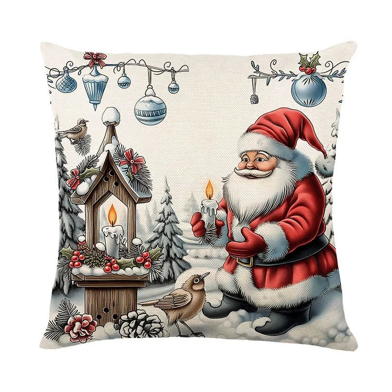 Axyaa Christmas Pillow Cover Set - Festive Home Decor & Gift