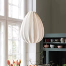 Axyaa Nordic Wabi Sabi Fabric LED Pendant Lights Chandelier for Dining Room