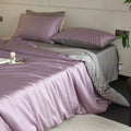 Luxurious 100% Mulberry Silk Bedding Set by Axyaa - Duvet Cover, Sheet, Pillowcase