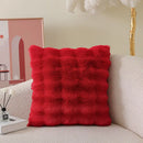 Axyaa Tuscany Faux Fur Pillow | Luxury Plush Sofa Cushion