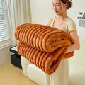 Axyaa Cozy Flannel Fleece Blanket, Luxurious Sofa Bed Cover, Soft & Warm Home Travel Essential