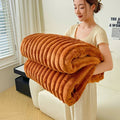Axyaa Luxury Plush Flannel Fleece Blanket: Soft Sofa Bed Cover, Cozy Home & Travel Bedspread