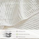 Axyaa Cotton Coverlet Set Full Queen Size 3-Piece Matelassé Quilt Set