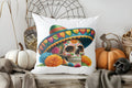 Axyaa Halloween Bow Bat Web Pillow Cover for Sofa Bedroom Car