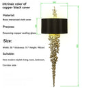Axyaa Artistic Copper Wall Lamp for Living Rooms, Corridors, Clubs - Simple Decorative Light
