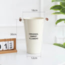 Axyaa Nordic Style Home Flower Shop Flower Bucket Decoration Iron Bucket Flower Arrangement