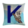 Axyaa Animal Print Linen Pillowcase Set