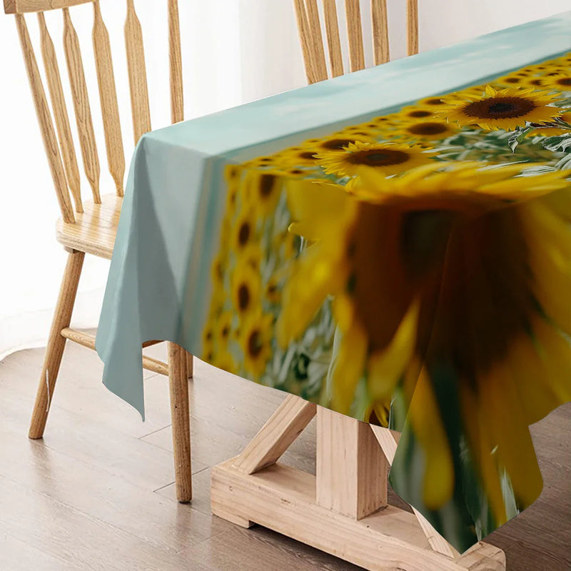 Axyaa Sunflower Plank Table Runner for Home Decor and Party Centerpieces