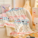 Axyaa Double-Sided Milk Wool Blanket: Class A Thickened Sofa & Office Nap Blanket
