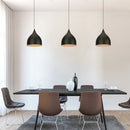 Axyaa Vintage Iron Black Pendant Lights for Modern Living Room Dining Area