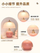 Axyaa Mushroom Glass Ceramic Bedside Lamp