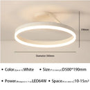 Axyaa Nordic LED Ring Chandelier Light for Bedroom and Living Room