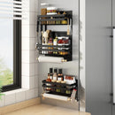 Axyaa Fridge Side Storage Rack for Kitchen Paper, Cling Film, & Spice Organization