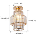 Axyaa Crystal LED Ceiling Chandelier for Dining Room & Bedroom