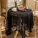 Axyaa Lace Tablecloth - White Retro French Cover for Tables