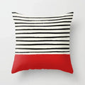 Axyaa Red Checked Print Pillowcase 45*45cm