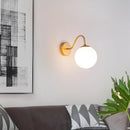 Axyaa Gold Glass Ball LED Wall Lamp for Home Decor