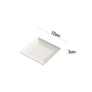 Axyaa Relief Flower Ceramic Square Plate Steak Dessert Snack Plate Molecular Cuisine