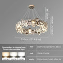 Axyaa Crystal Pendant Light for Modern Minimalist Luxury Living Room