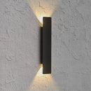 Axyaa 18W LED Black Outdoor Waterproof Aluminum Wall Lamp for Bedroom & Exterior