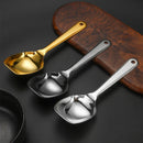 Axyaa Stainless Steel Ice Scoop Shovel with Long Handle, Kitchen Serving Spoon