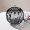 Axyaa Cactus Green Glass Vase Desk Decoration for Hydroponic Flowers