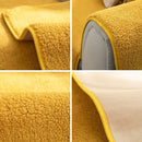 Axyaa Plush Lamb Wool Sofa Cover: Soft, Warm, Non-Slip Slipcover for Modern Living Room