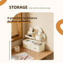 Axyaa Desktop Organizer Rack: Cloud Hole Board Stationery Storage Box for Efficient Desk Organization