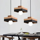 Axyaa Solid Wood Chandelier LED Light for Bedroom, Restaurant, and Balcony