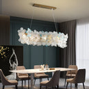 Axyaa Flower Crystal Chandelier: Modern Minimalist Luxury Dining Bar Light