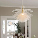 Axyaa Glass Pine Cone LED Chandelier for Living Room Bedroom Kitchen Decor