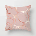 Axyaa Pink Geometric Print Decor Pillow Cover for Modern Luxury Home